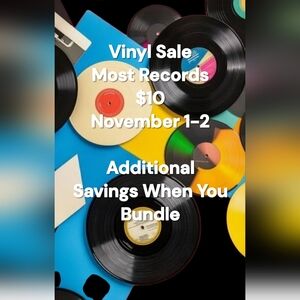 Vinyl Record Sale - $10